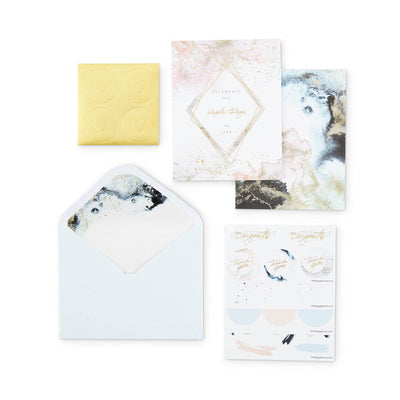 Cosmic Watercolor Note Card Set