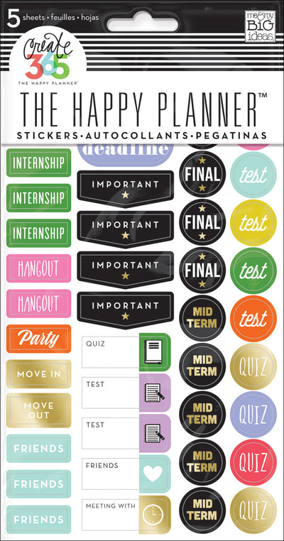 School/College Planner Stickers