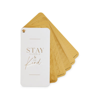 Work + Life Minimalist Gold Foil Fan Sticker Book - 16 Sheets