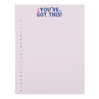 Whimsical Whiskers - Checklist + Dotted Lined Big Filler Paper - 40 Sheets