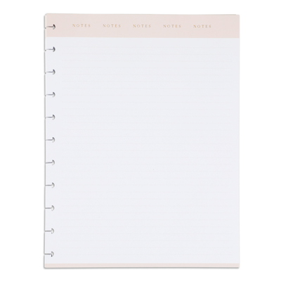 Work + Life Neutral Modernist Big Filler Paper - Dot Lined Paper - 60 Sheets