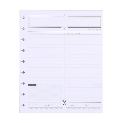 Recipe Classic Filler Paper