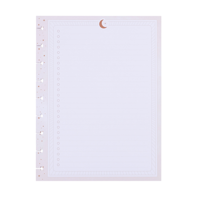 Sophisticated Stargazer - Checklist + Dot Grid Classic Filler Paper - 40 Sheets