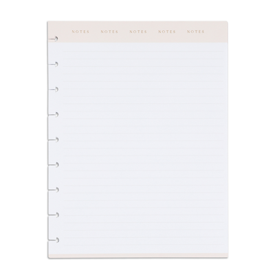 Work + Life Neutral Modernist Classic Filler Paper - Dot Lined Paper - 60 Sheets