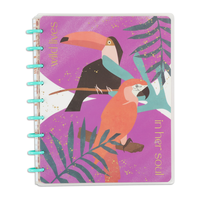 Tropical Boho Classic Notebook - Dot Lined Pages - 60 Sheets