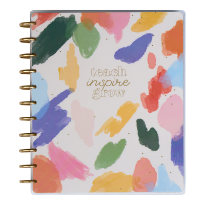 2024 Blooming Brush Teacher Happy Planner - Big Teacher Layout - 12 Months