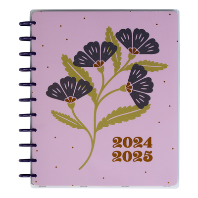 2024 Plum Happy Teacher Happy Planner - Big Teacher Layout - 12 Months