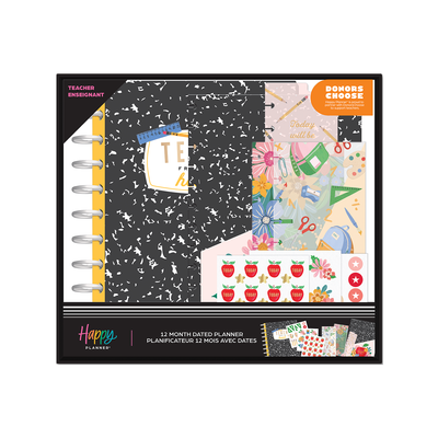 2024 Books & Blooms Teacher Happy Planner Box Kit - Big Teacher Layout  - 12 Months