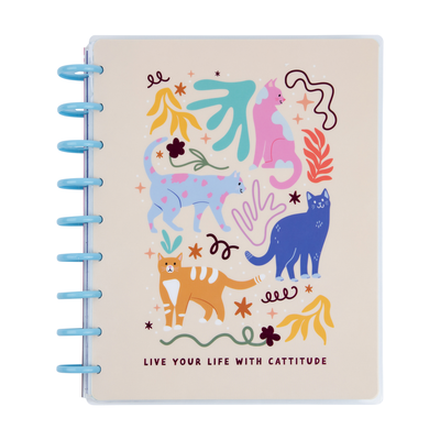 2024 Whimsical Whiskers Happy Planner - Classic Vertical Layout - 18 Months