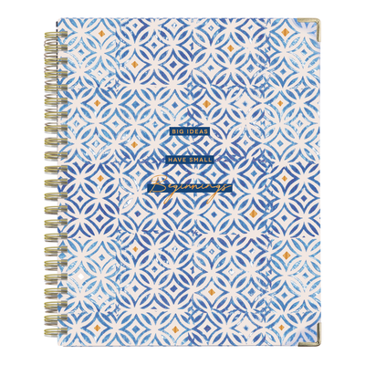 2024 Shibori Twin Loop Happy Planner - Big Lined Vertical Layout - 18 Months