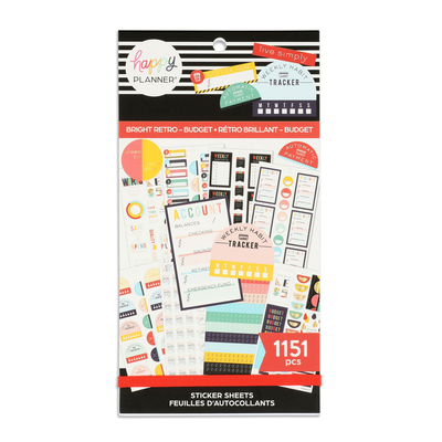 Value Pack Stickers - Bright Retro